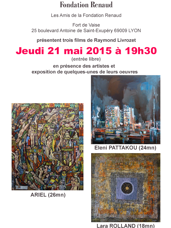 Invitation projection fondation Renaud 2015